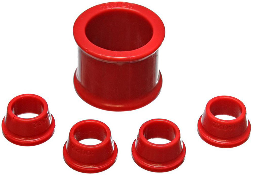 16.10101R Steering Rack Bushing - Red, Polyurethane, Direct Fit, Kit