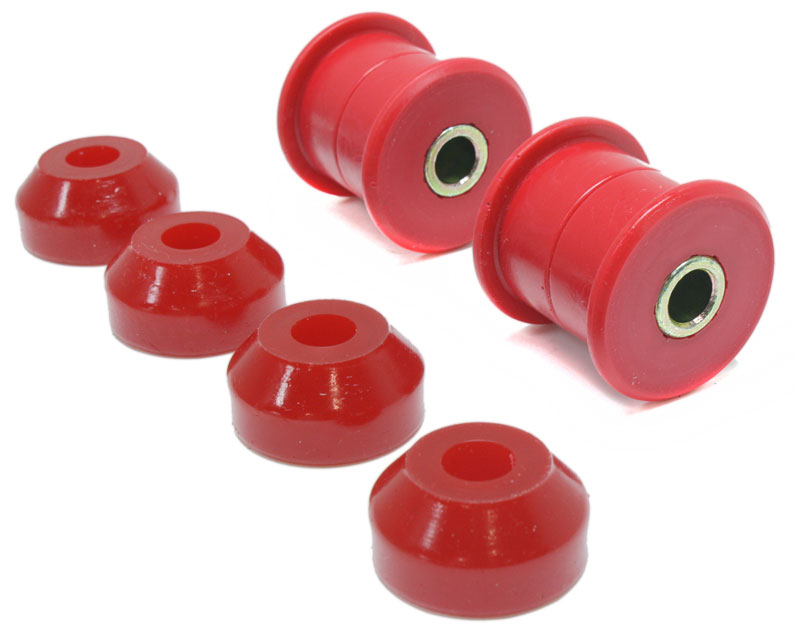 16.8102R Shock Bushing - Red, Polyurethane, 2-Piece, Direct Fit, Set of 4 - Image 2