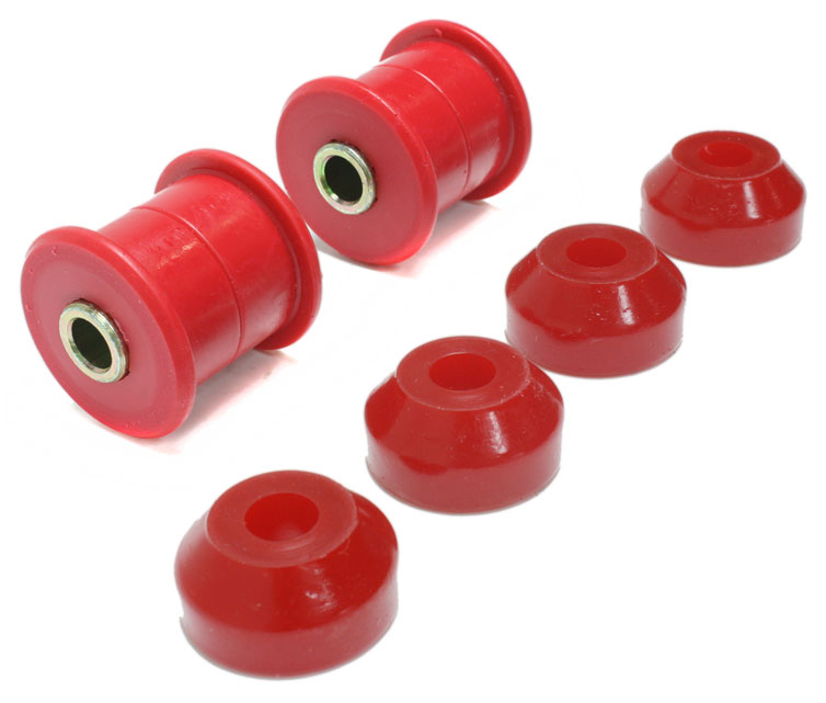 16.8102R Shock Bushing - Red, Polyurethane, 2-Piece, Direct Fit, Set of 4 - Image 3