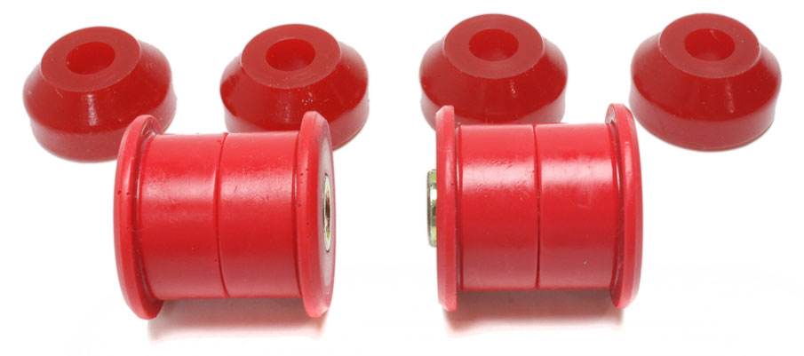 16.8102R Shock Bushing - Red, Polyurethane, 2-Piece, Direct Fit, Set of 4 - Image 4
