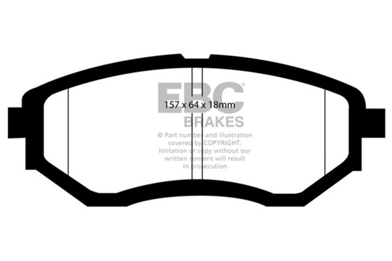 DP21583 Front Greenstuff 2000 Aramid Fiber Sport Aramid Fiber Brake Pad Set