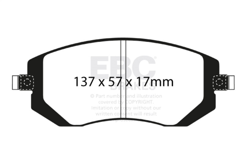 DP21661 Front Greenstuff 2000 Aramid Fiber Sport Aramid Fiber Brake Pad Set