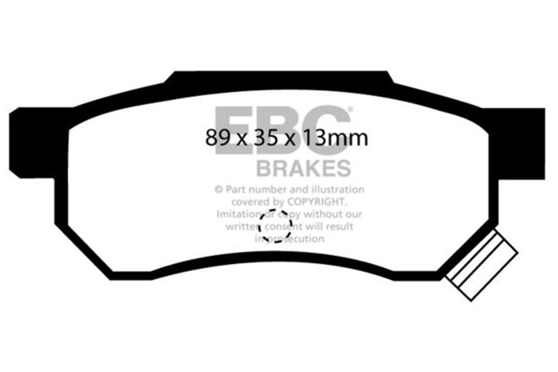 DP2642/2 Rear Greenstuff 2000 Aramid Fiber Sport Aramid Fiber Brake Pad Set