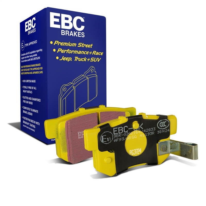 DP41193R Rear Yellowstuff Street and Track Aramid Fiber Brake Pad Set