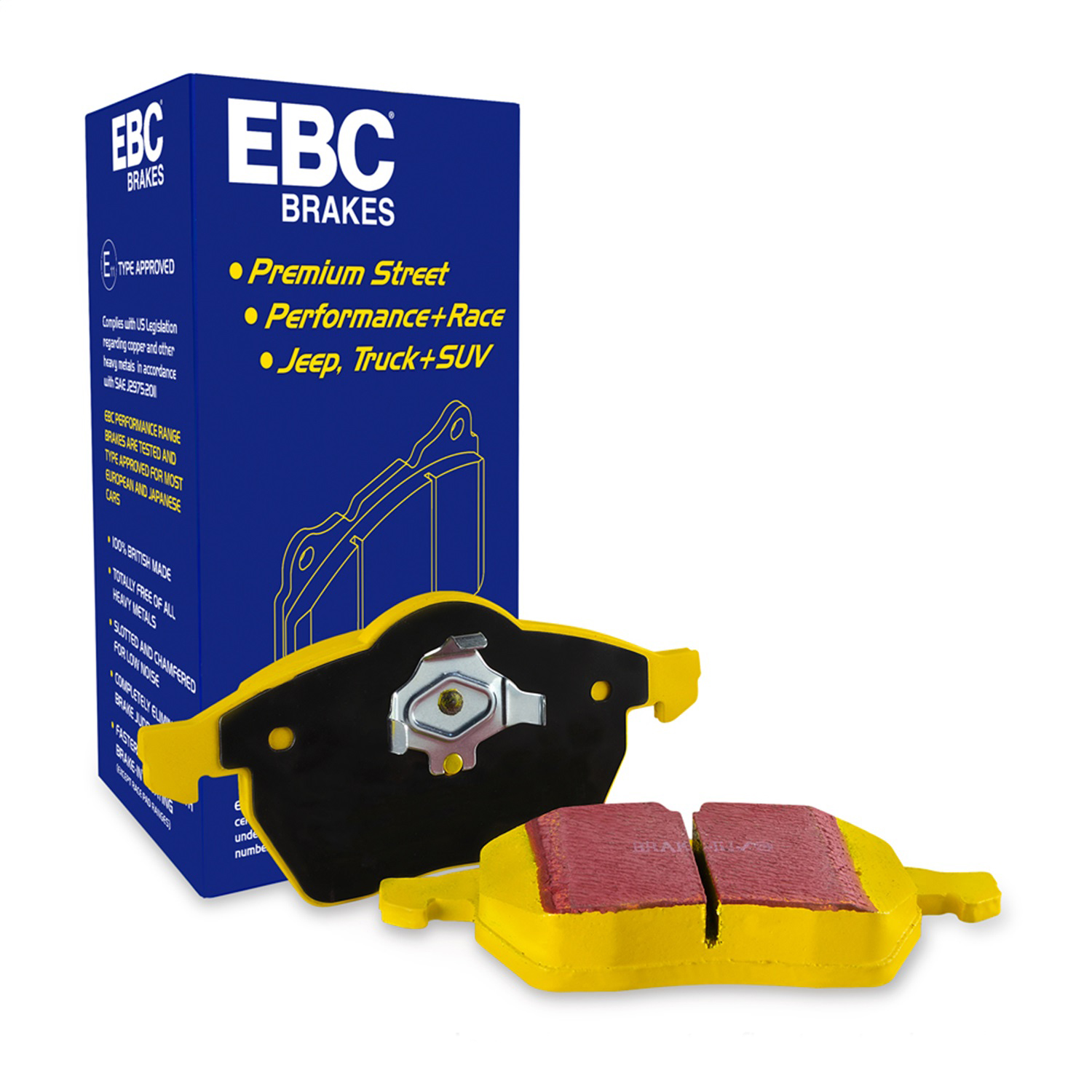 DP4719/2R Front Yellowstuff Street and Track Aramid Fiber Brake Pad Set - Image 2