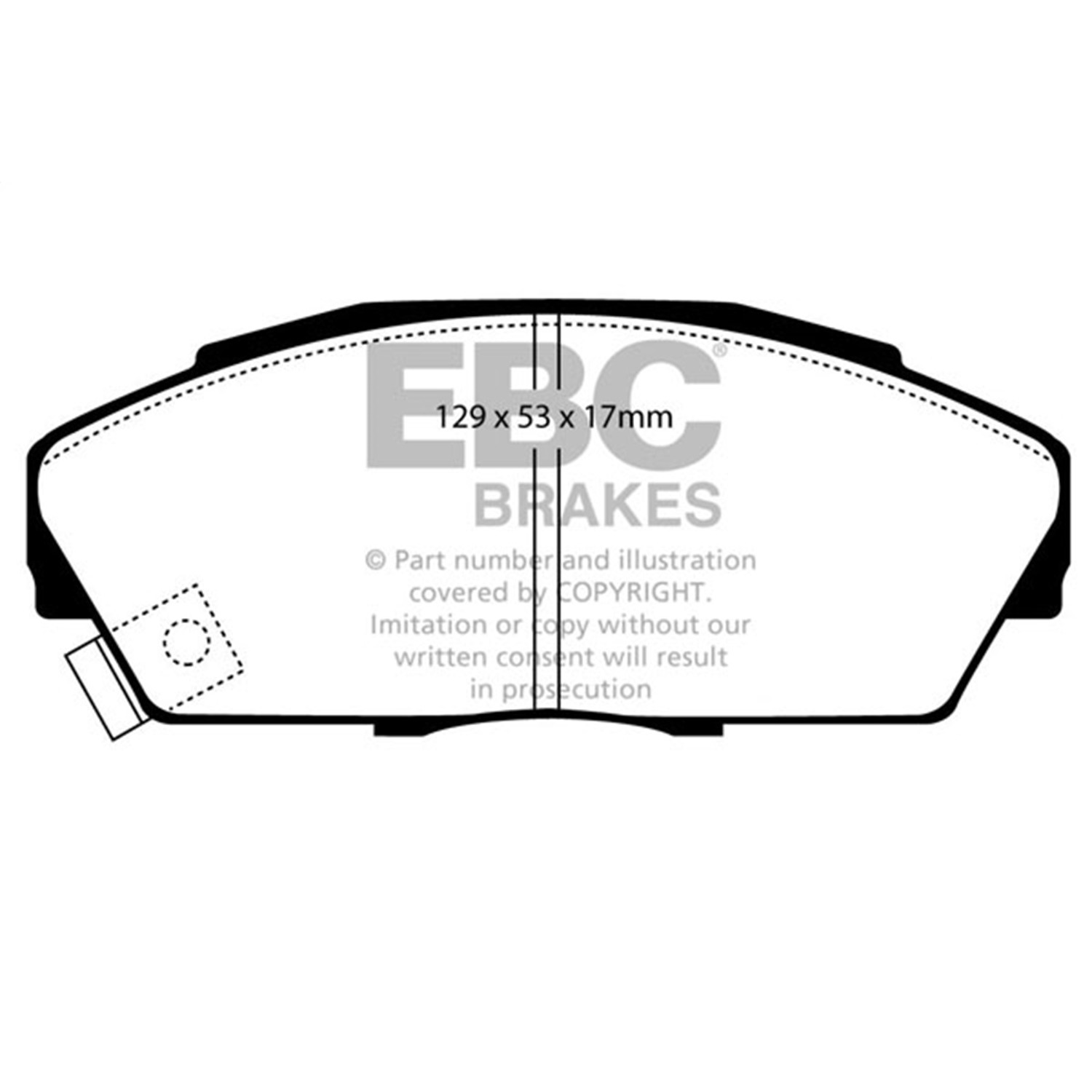 UD409 Front Ultimax2 OEM Replacement Aramid Fiber Brake Pad Set - Image 3