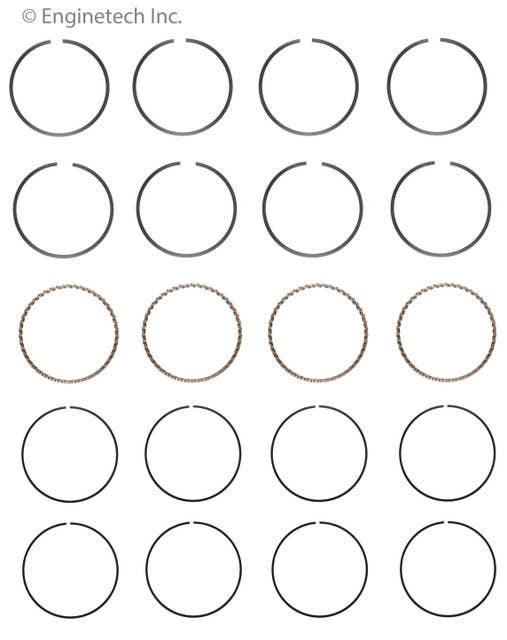Enginetech S96904-.50 | Engine Piston Ring Set