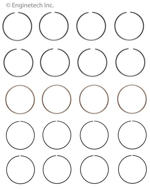 Enginetech S99504-STD | Engine Piston Ring Set