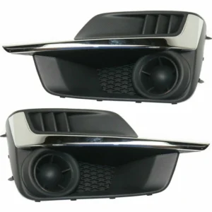 FOR SUBARU IMPREZA 2015 2016 FOG light COVER W/O HOLE W/CHROME LEFT & RIGHT.p.