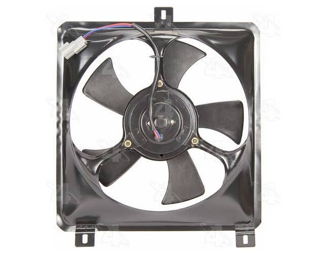 Four Seasons Black A/C Condenser Fan Assembly for a Toyota RAV4 | 75575