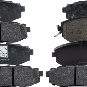 Front and Rear Brake Pad Sets, Ceramic - Front; Organic - Rear