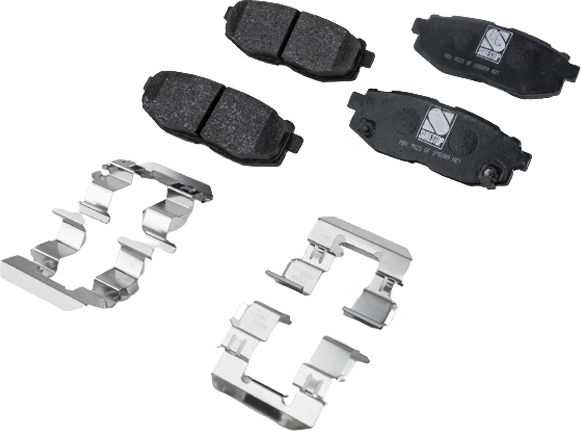 Front and Rear Brake Pad Sets, Ceramic - Front; Organic - Rear, Pro-Line Series