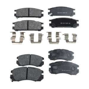 Front and Rear Brake Pad Sets, Pro-Line Series, Organic - Front; Semi-Metallic - Rear Pad Material