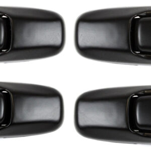 Front and Rear, Driver and Passenger Side Primed Exterior Door Handle, Without Key Hole
