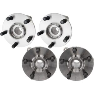 Front and Rear, Driver and Passenger Side Wheel Hub, 5 Lugs, AWD