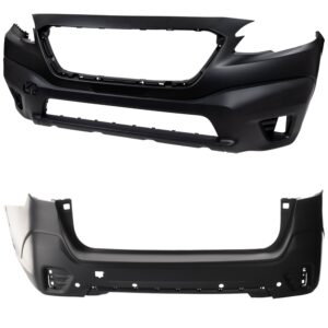 Front and Rear Primed Bumper Cover