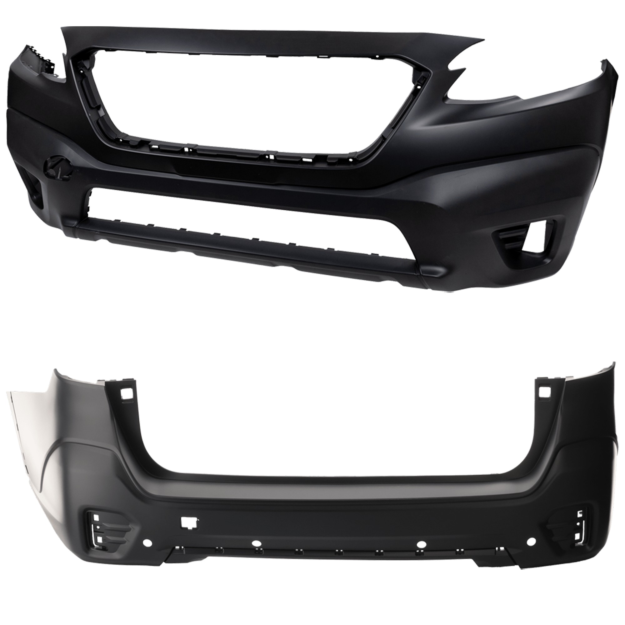 Front and Rear Primed Bumper Cover