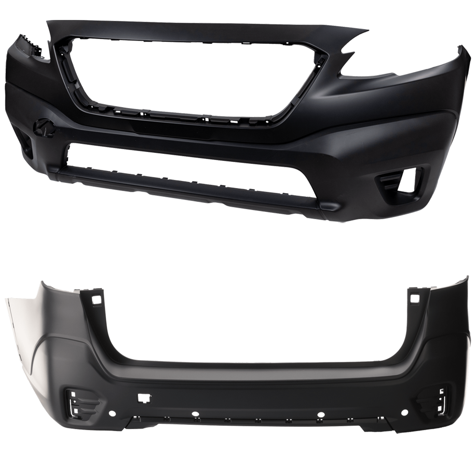 Front and Rear Primed Bumper Cover
