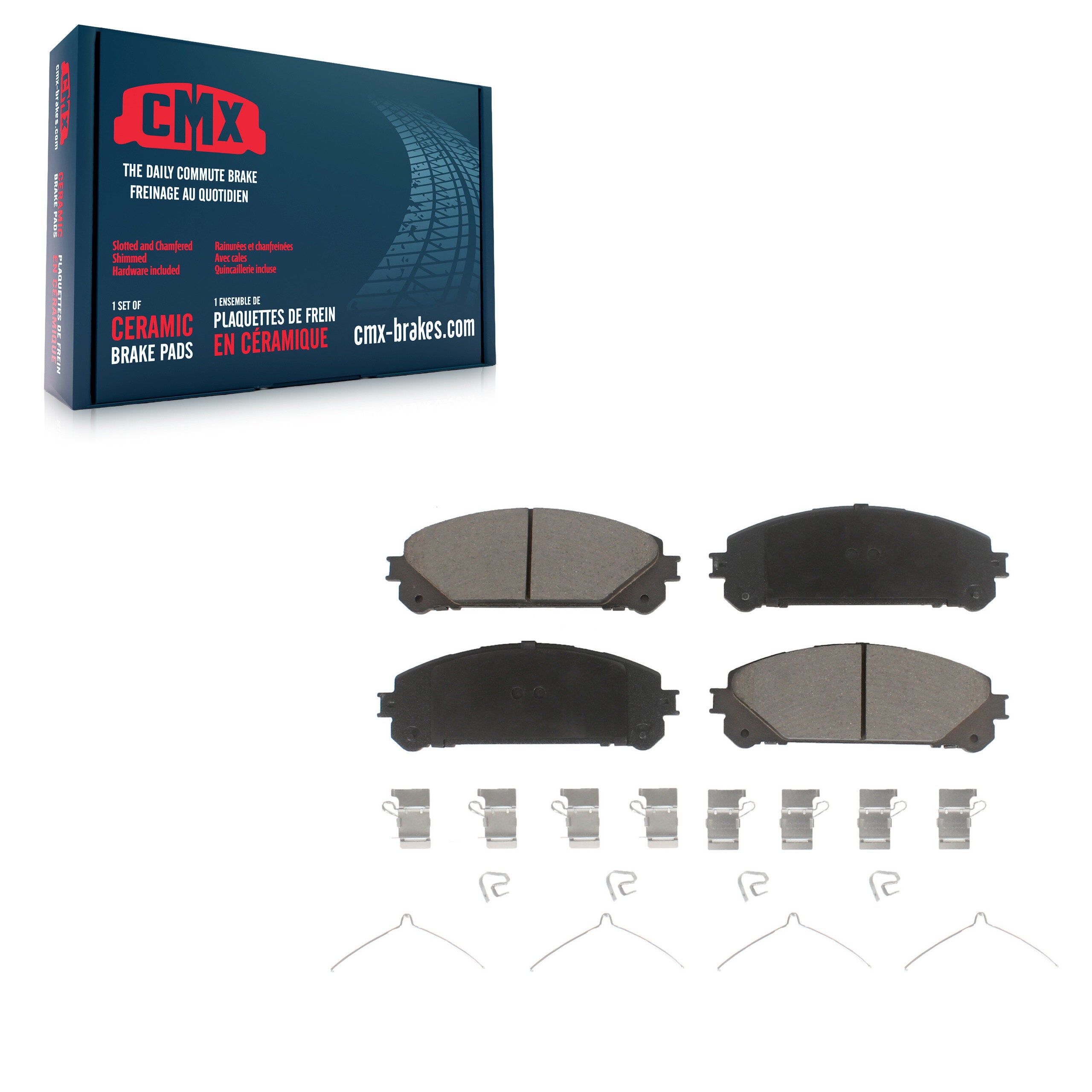 Front Ceramic Disc Brake Pads CMX-D1324 For Toyota Lexus Highlander Sienna RX350 Camry NX300 NX200t