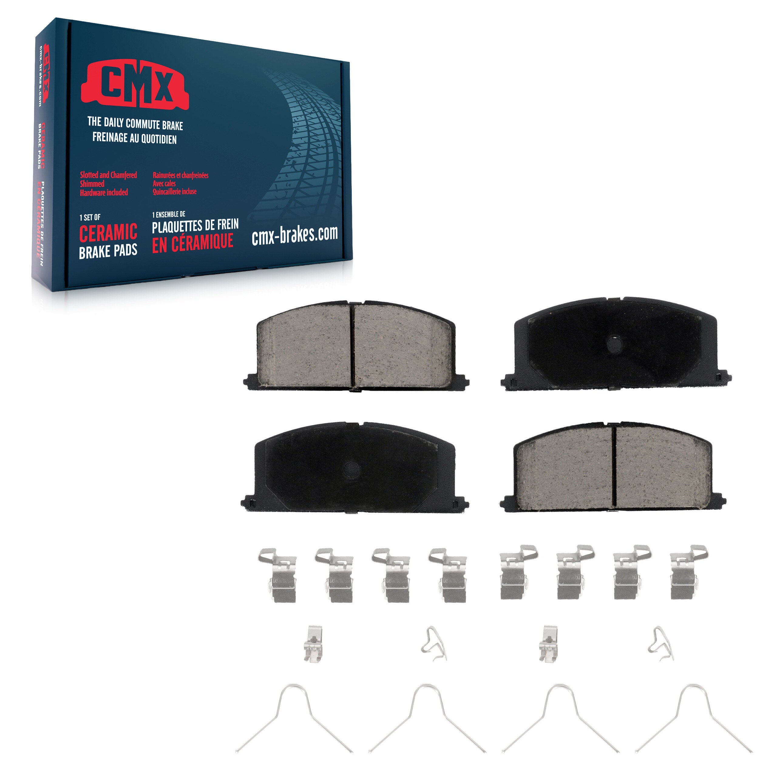 Front Ceramic Disc Brake Pads CMX-D242 For Toyota Tercel Corolla MR2 Celica Paseo Camry Chevrolet