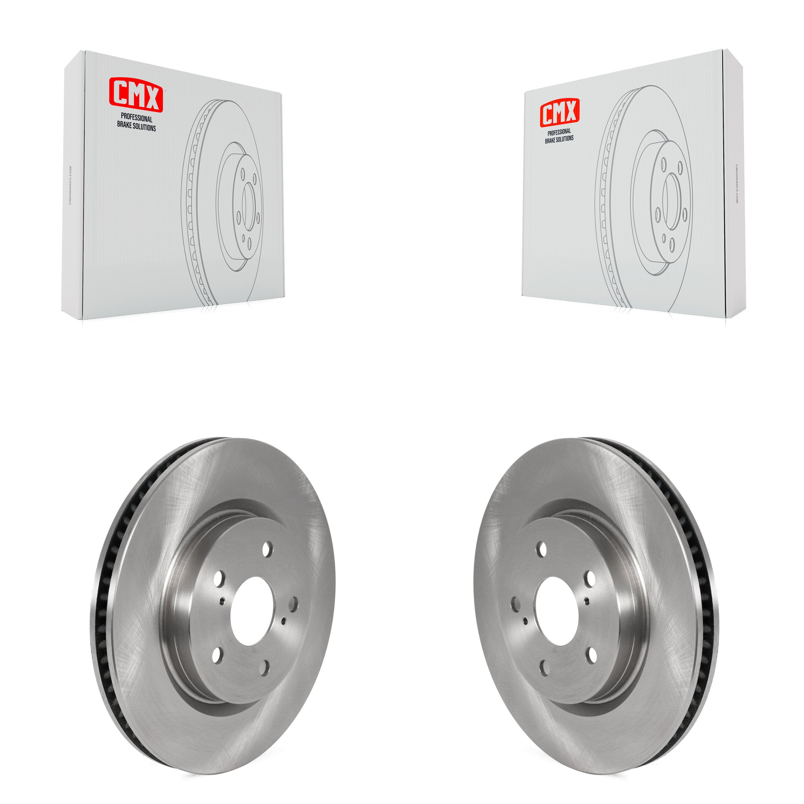Front Disc Brake Rotors Pair For Toyota Camry RAV4 Lexus ES350 Avalon ES300h UX250h UX200 C-HR ES250 Venza Corolla Cross K8-101767