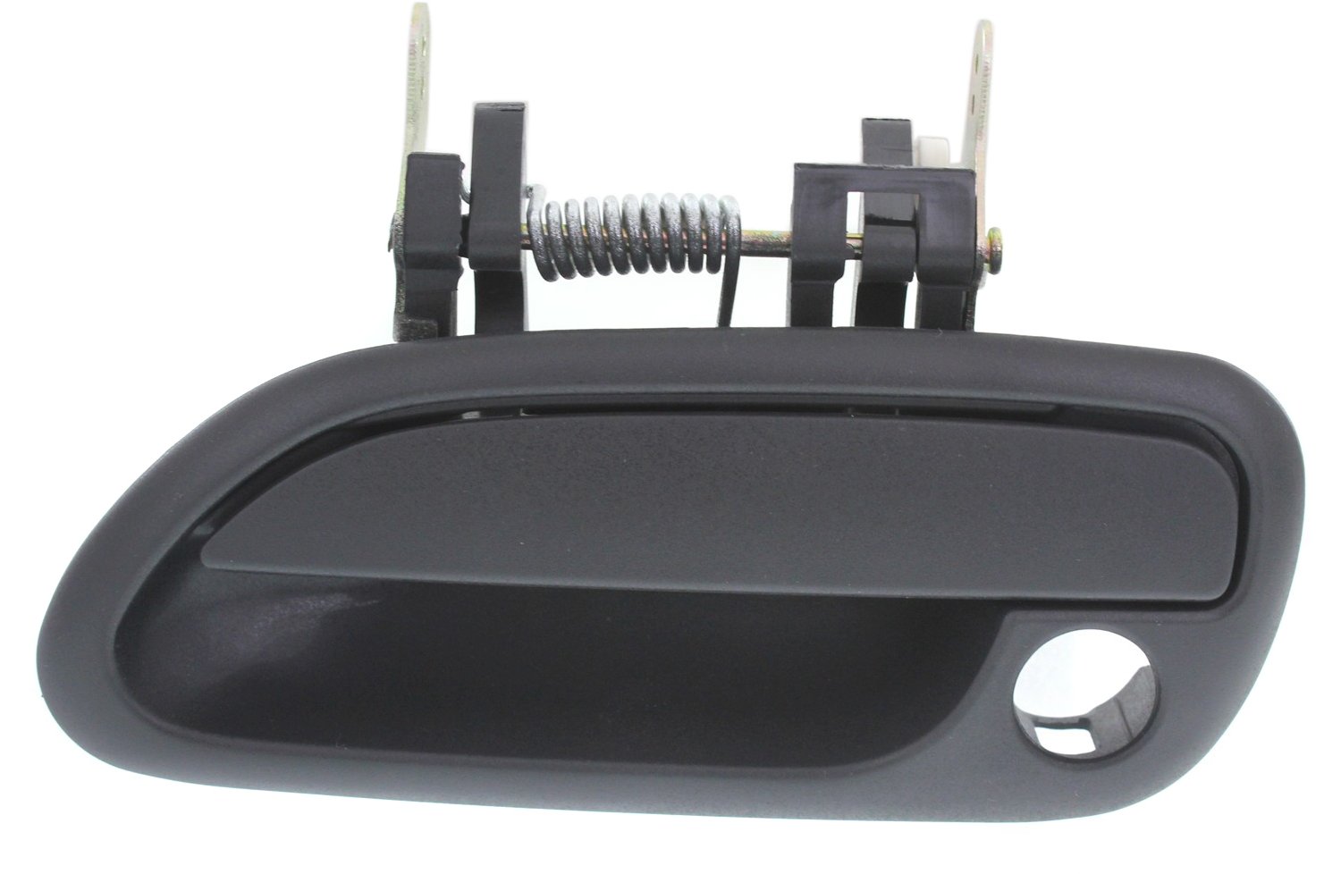 Front, Driver and Passenger Side Textured Black Exterior Door Handle, With Key Hole