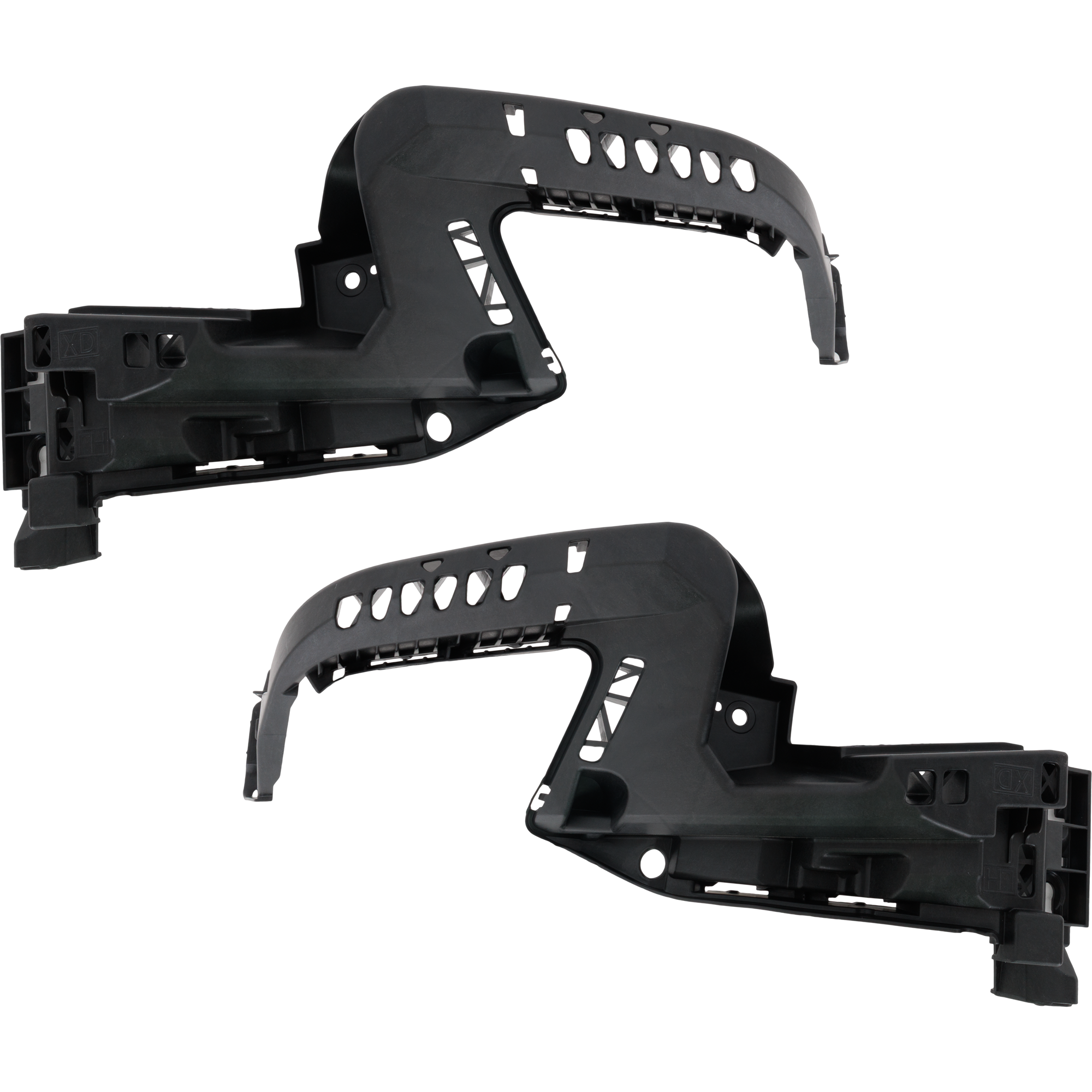 Front, Driver and Passenger Side, Upper Bumper Bracket