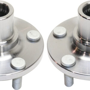 Front, Driver and Passenger Side Wheel Hub, 5 Lugs, Without Bearing