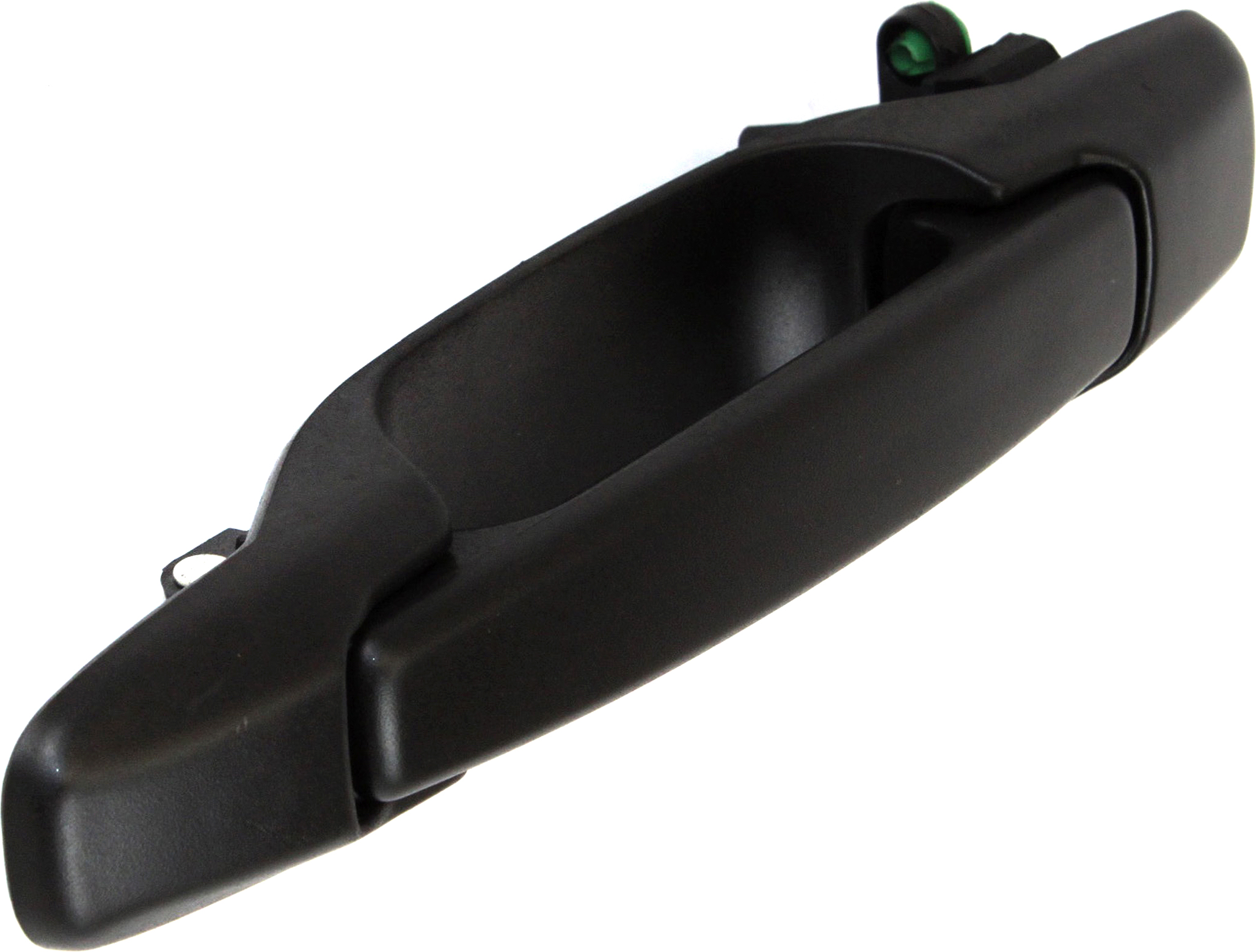 Front, Driver Side Textured Black Exterior Door Handle, Without Key Hole