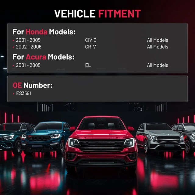 FRONT OUTER TIE Rod End Pair for 2002 2003 2004 2005 Honda Civic CRV