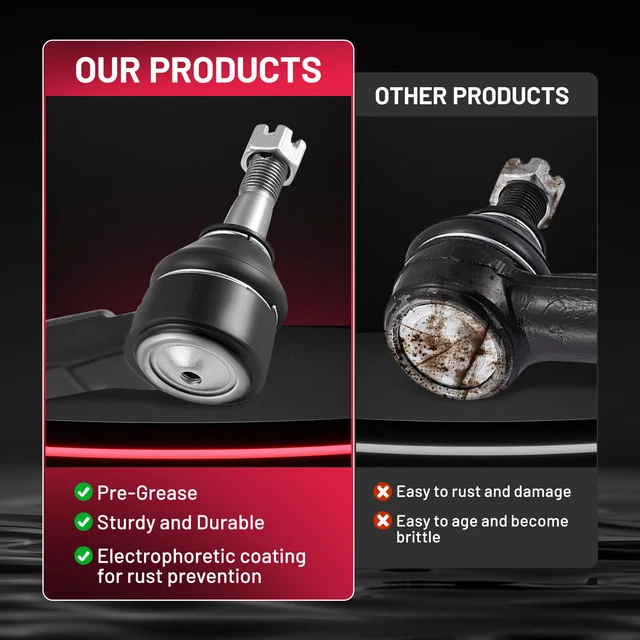 FRONT OUTER TIE Rod End Pair for 2002 2003 2004 2005 Honda Civic CRV