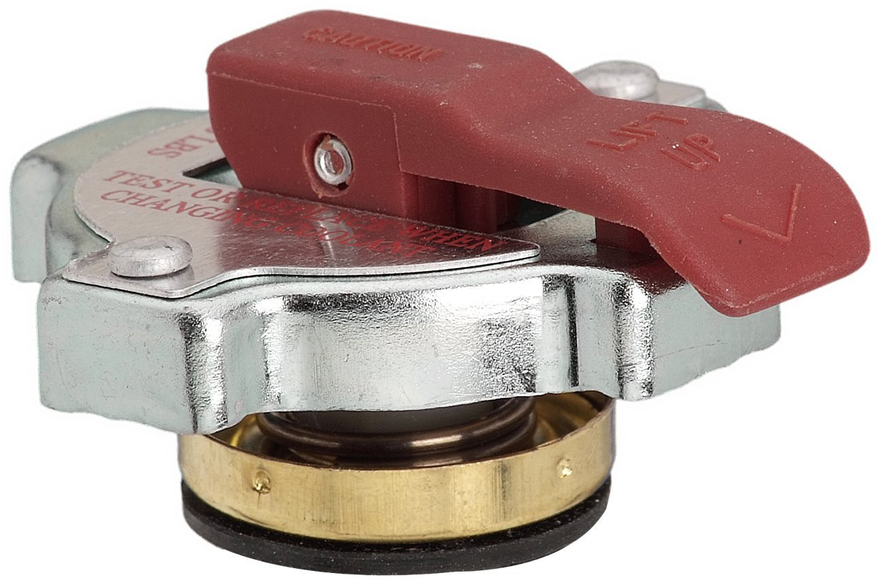 31533 Radiator Cap - Round, 13 psi, Silver, Steel, Sold Individually