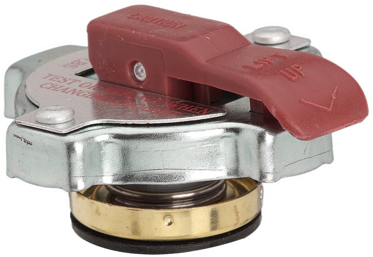 31534 Radiator Cap - Round, 16 psi, Silver, Steel, Sold Individually