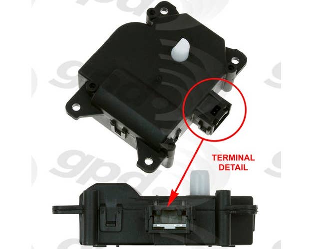 Global Parts Distributors 1712318 | HVAC Recirculation Door Actuator