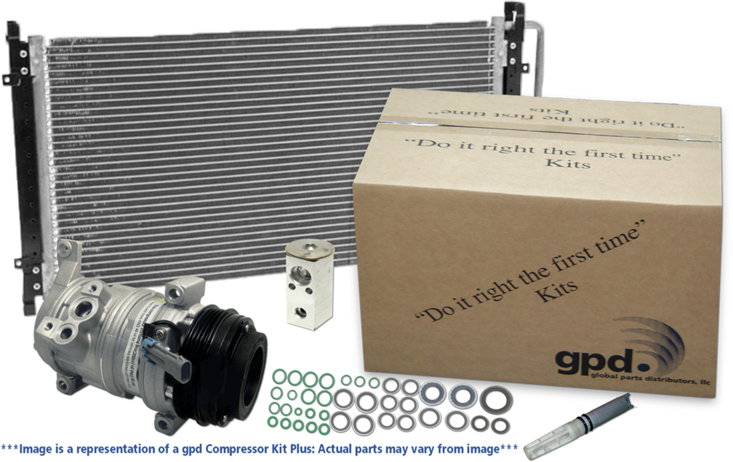 9641971A A/C Compressor, With Clutch, 5.6L, 8Cyl