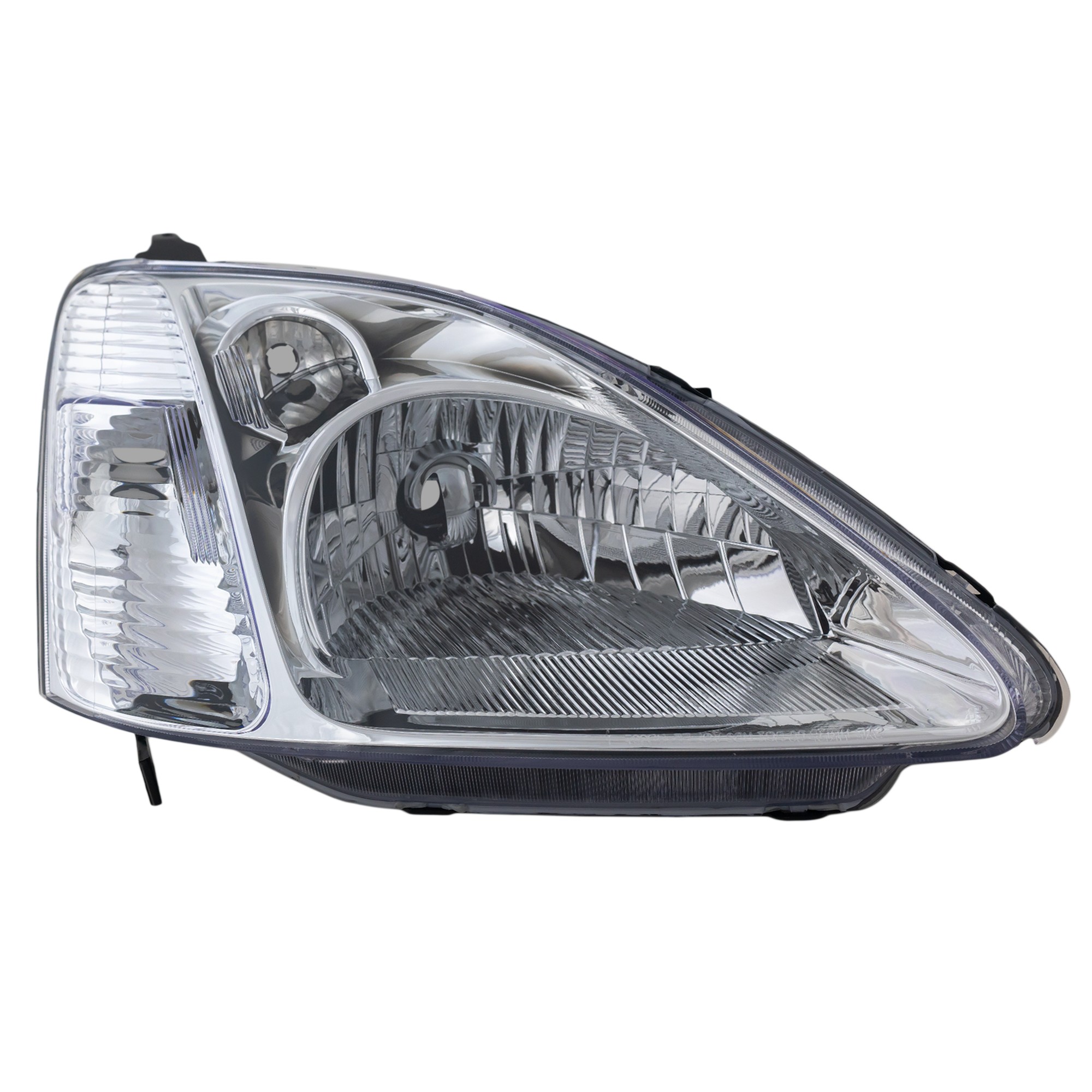 Passenger Side Halogen Headlight, Without bulb(s), OE Comparable Finish, Hatchback
