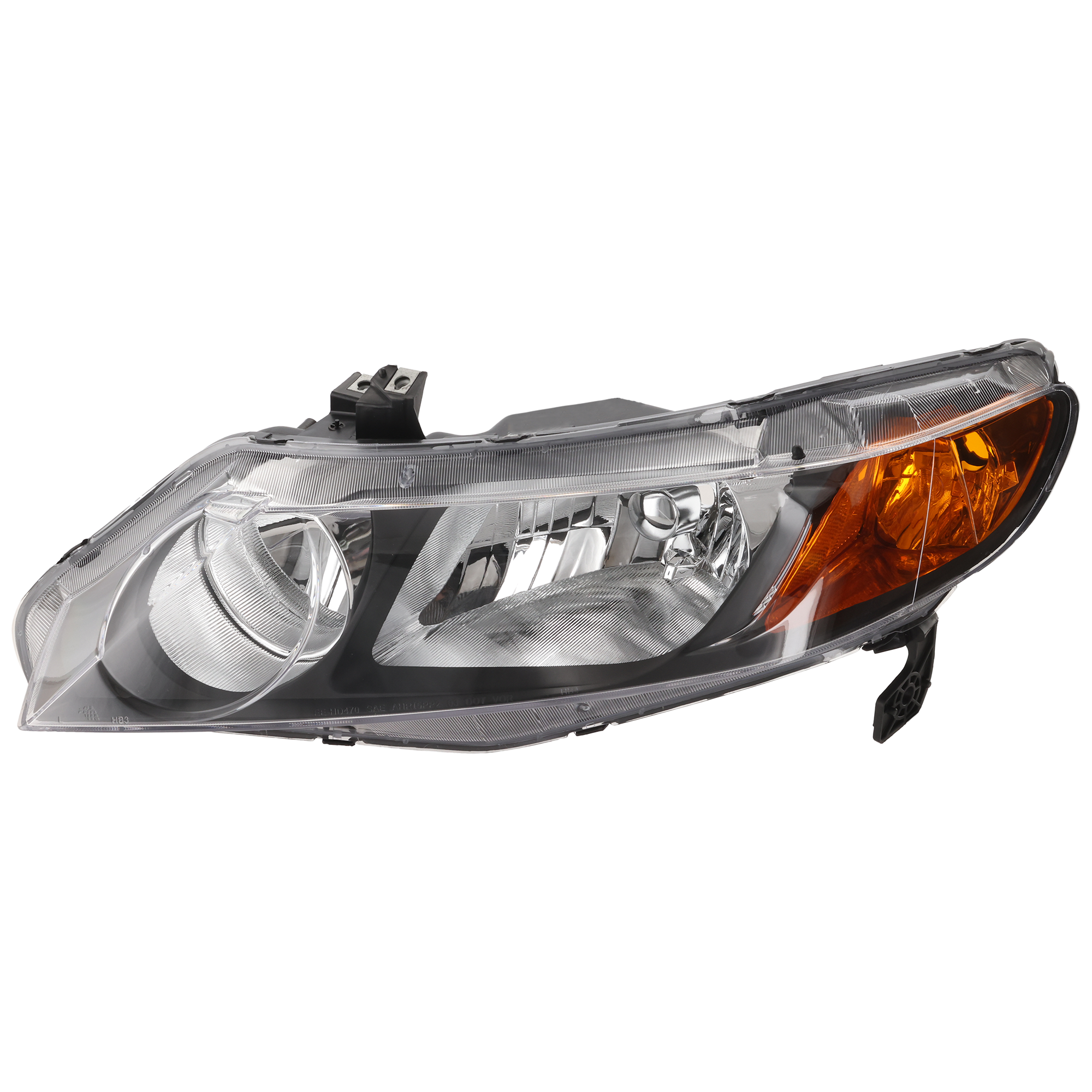 Driver Side Halogen Headlight, without Bulb, Clear Lens, Sedan - Image 2