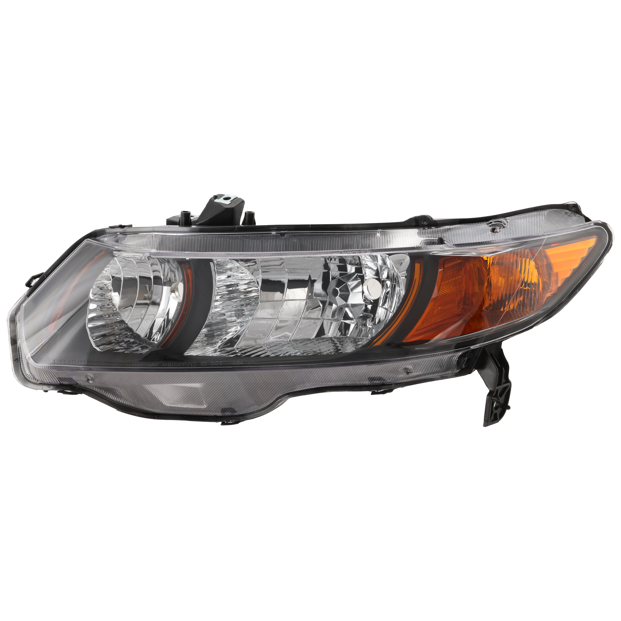 Driver Side Halogen Headlight, Without bulb(s), Si Model, 4 Cyl., 2.0L Engine, 2-Door, Coupe, 6 Speed, Manual Transaxle - Image 2