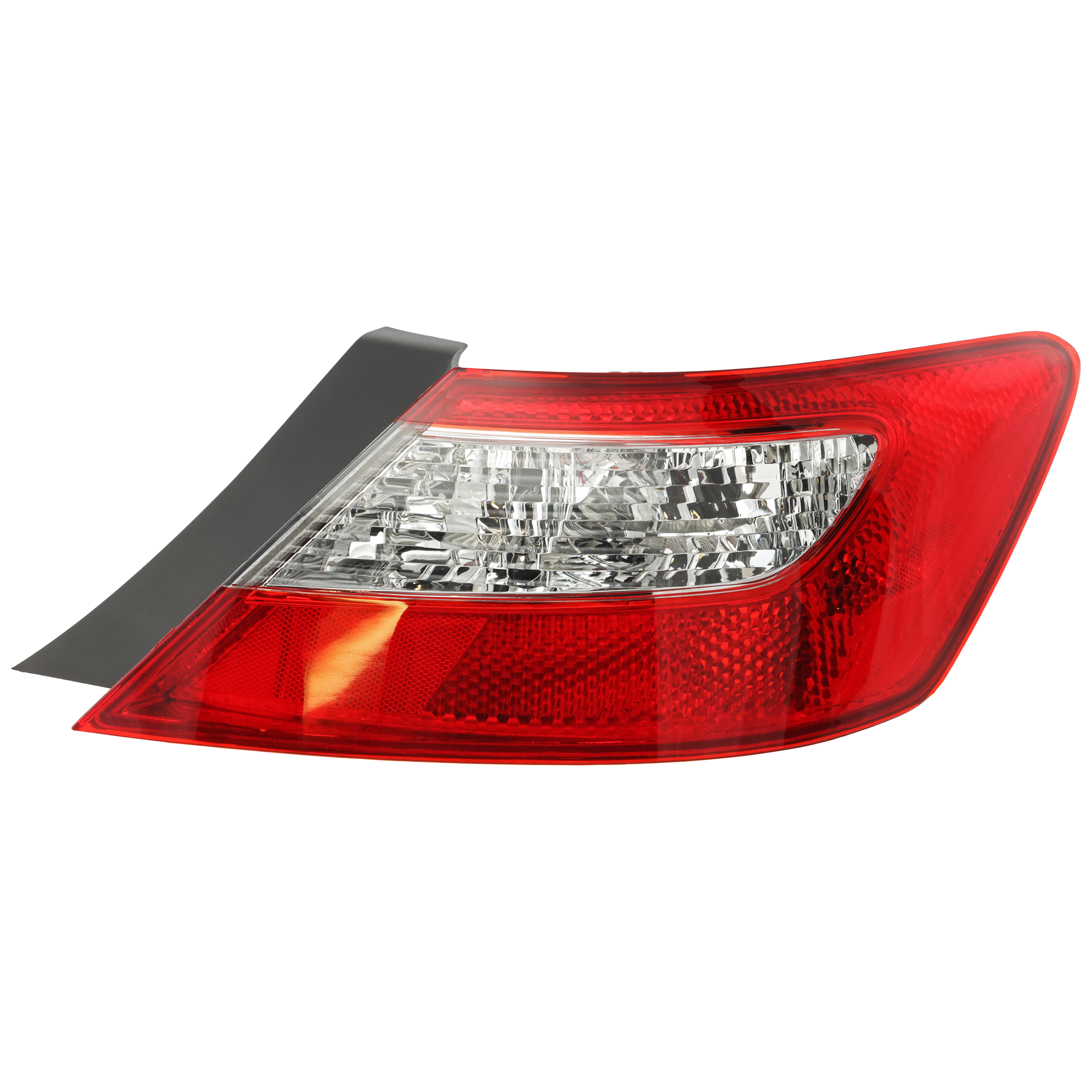 Passenger Side Tail Light, without Bulb, Halogen, Clear and Red Lens, Coupe - Image 2