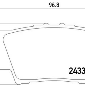 Hella Pagid Rear Disc Brake Pad Set | 355006881