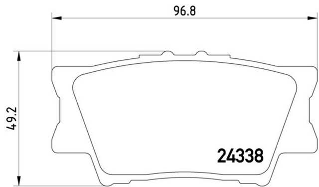 Hella Pagid Rear Disc Brake Pad Set | 355006881