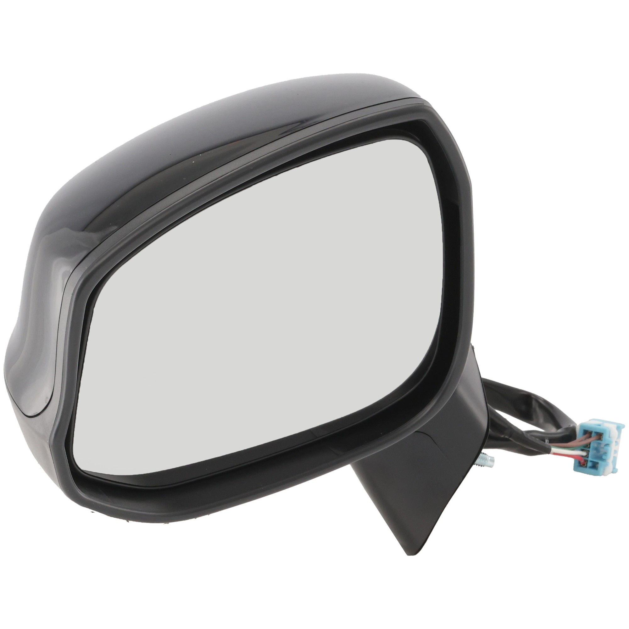 Driver Side Mirror, Power Adjust, Manual Folding, Heated, Textured Black, No Signal Light, No Memory, No Puddle Light, No Auto-Dimming, No Blind Spot Feature