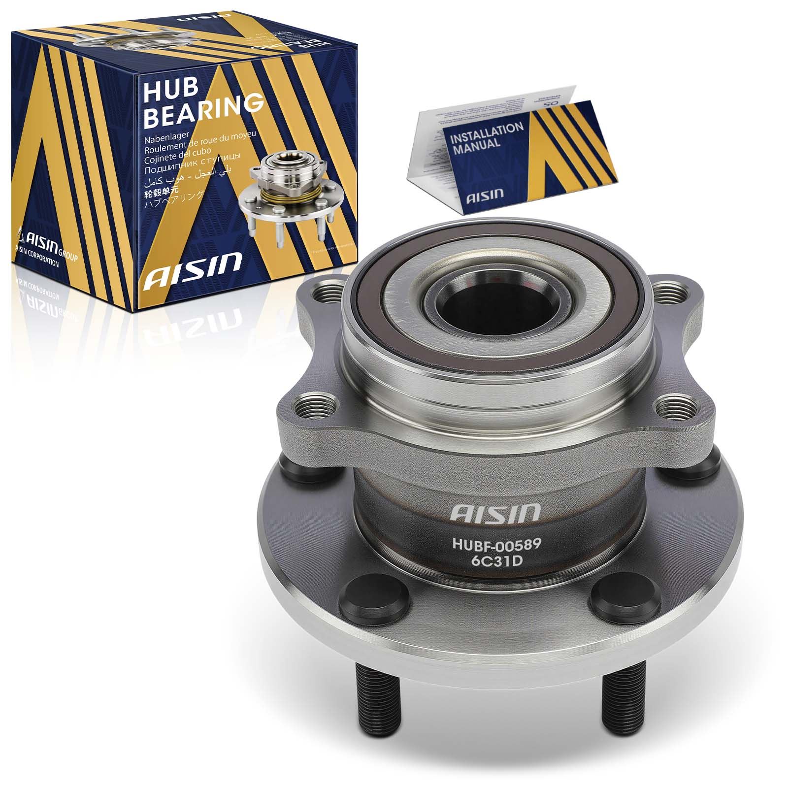HUBF-00589 Rear, Driver or Passenger Side Wheel Hub, 5 Lugs, Sport Utility