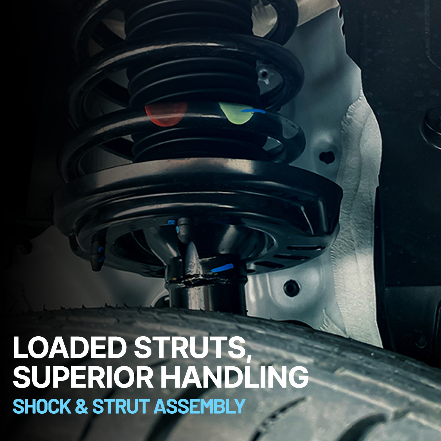 Front, Passenger Side Fully Loaded Strut, Sedan - Image 3