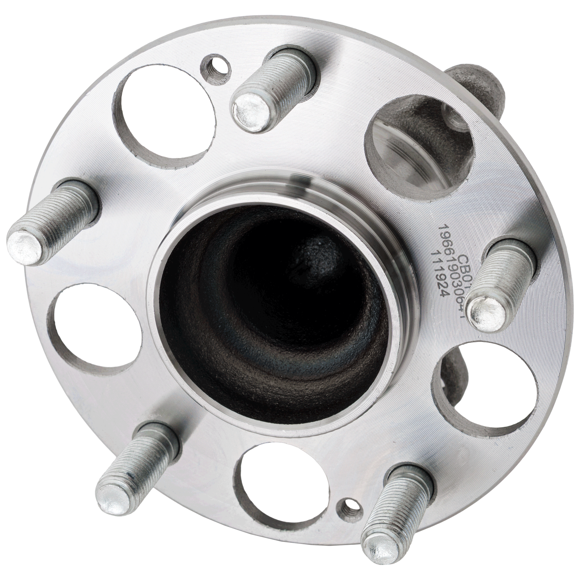 Rear, Driver or Passenger Side Wheel Hub, 5 Lugs, With Bearing, FWD - Image 2