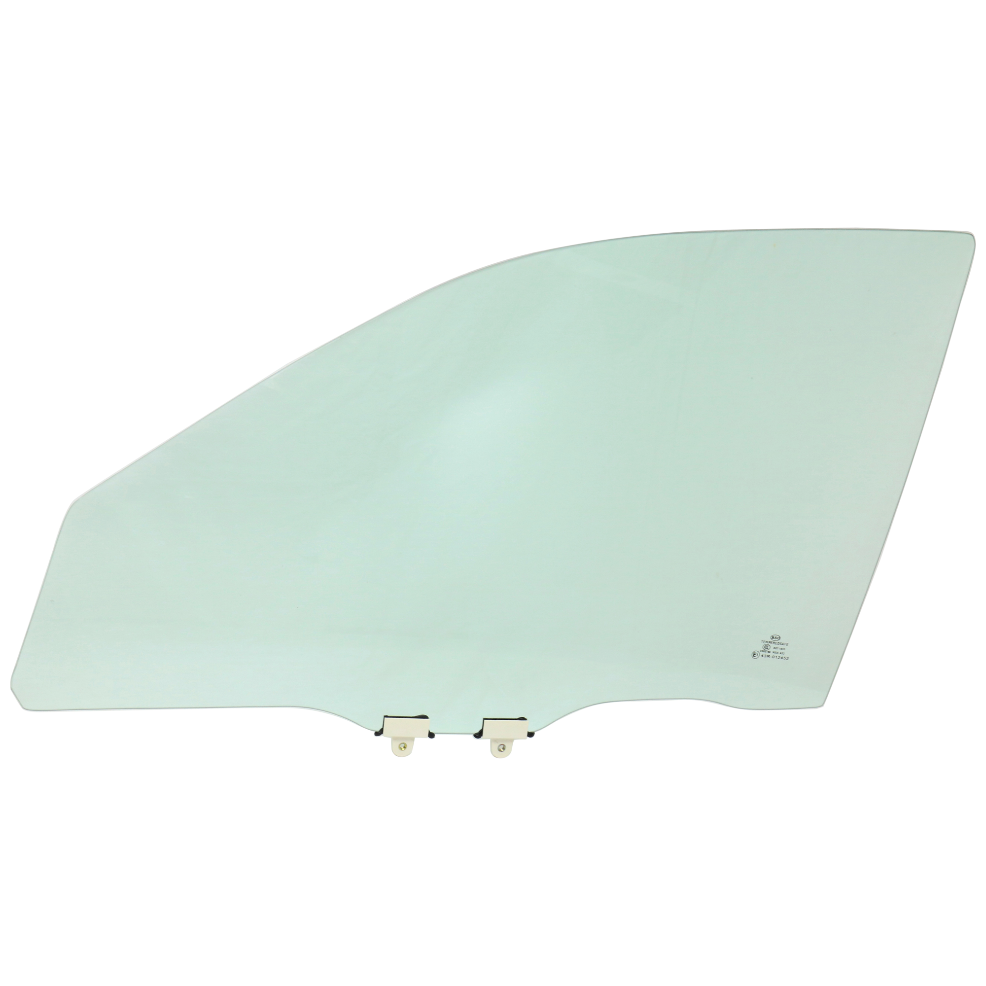Front, Driver Side Door Glass, Green Tint, With Clips, 4-Door, Sedan, Canada/USA Built Vehicle, Replaces NAGS No. FD21061 GTYN - Image 2