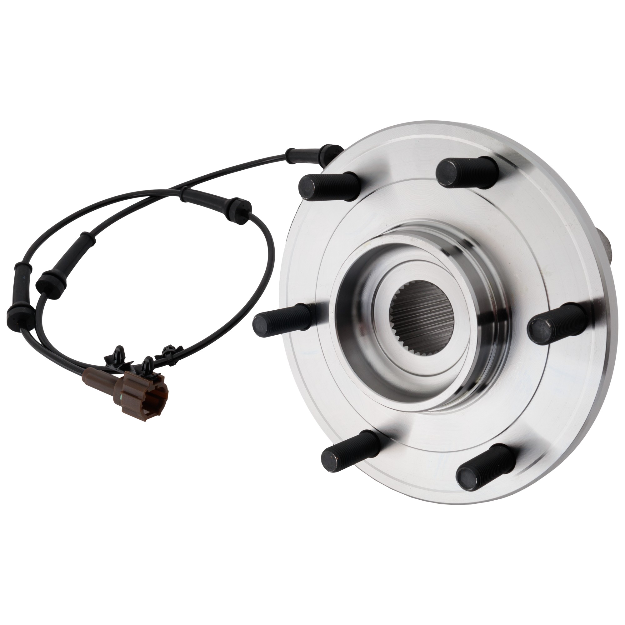 Rear, Driver or Passenger Side Wheel Hub, With Bearing, With Sensor, 6 in. x 5.5 in. Bolt Pattern