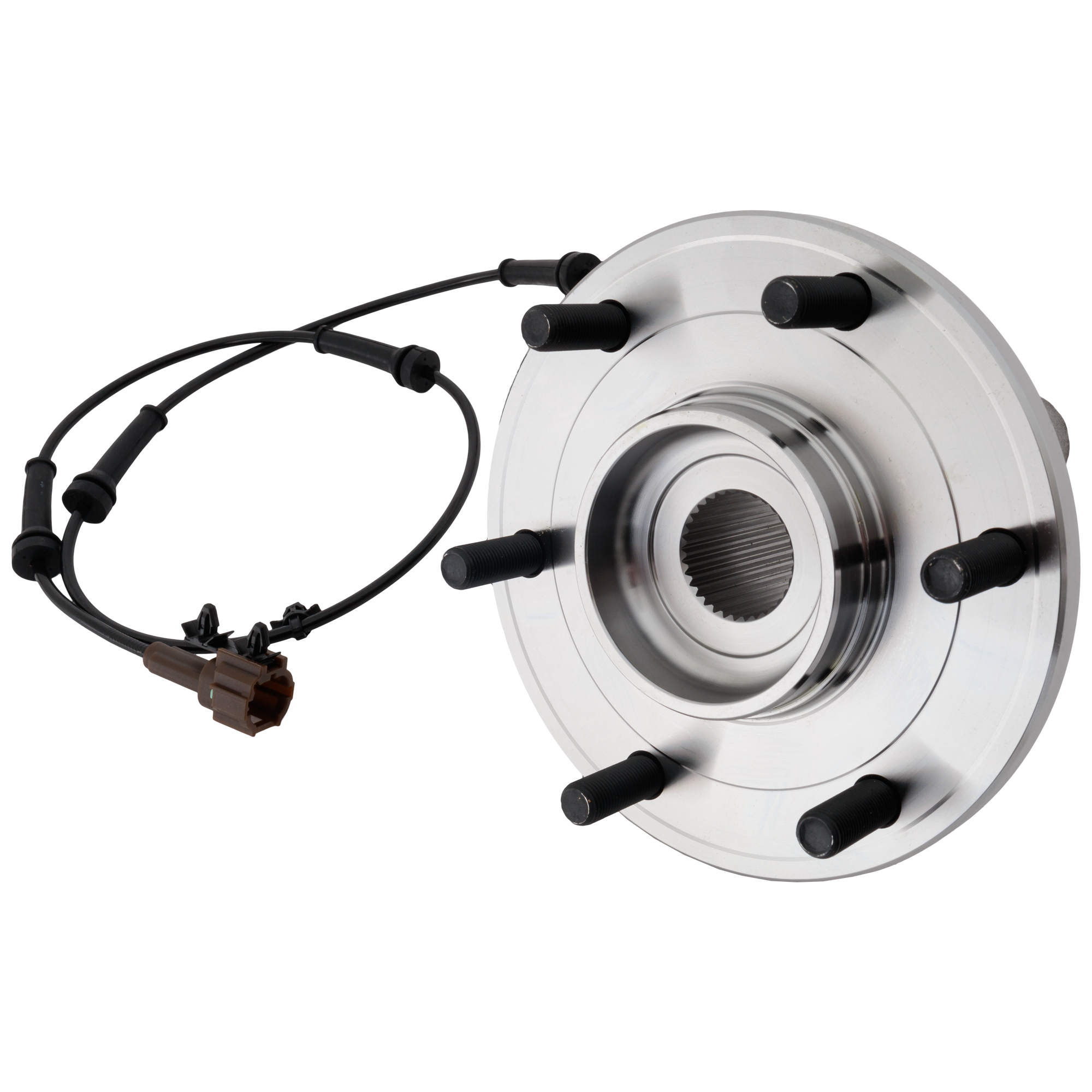 Rear, Driver or Passenger Side Wheel Hub, With Bearing, With Sensor, 6 in. x 5.5 in. Bolt Pattern - Image 2