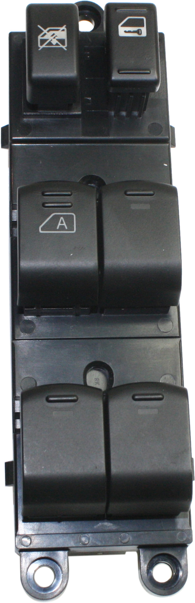 Front, Driver Side Window Switch, Black, 6-Button