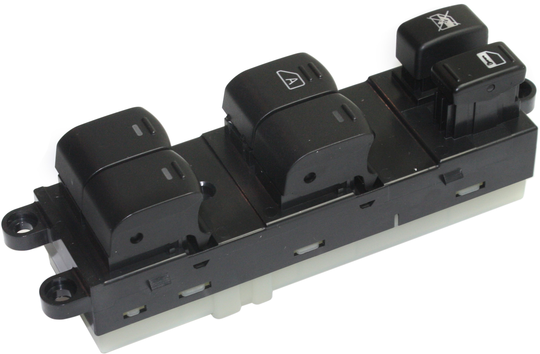 Front, Driver Side Window Switch, Black, 6-Button - Image 2